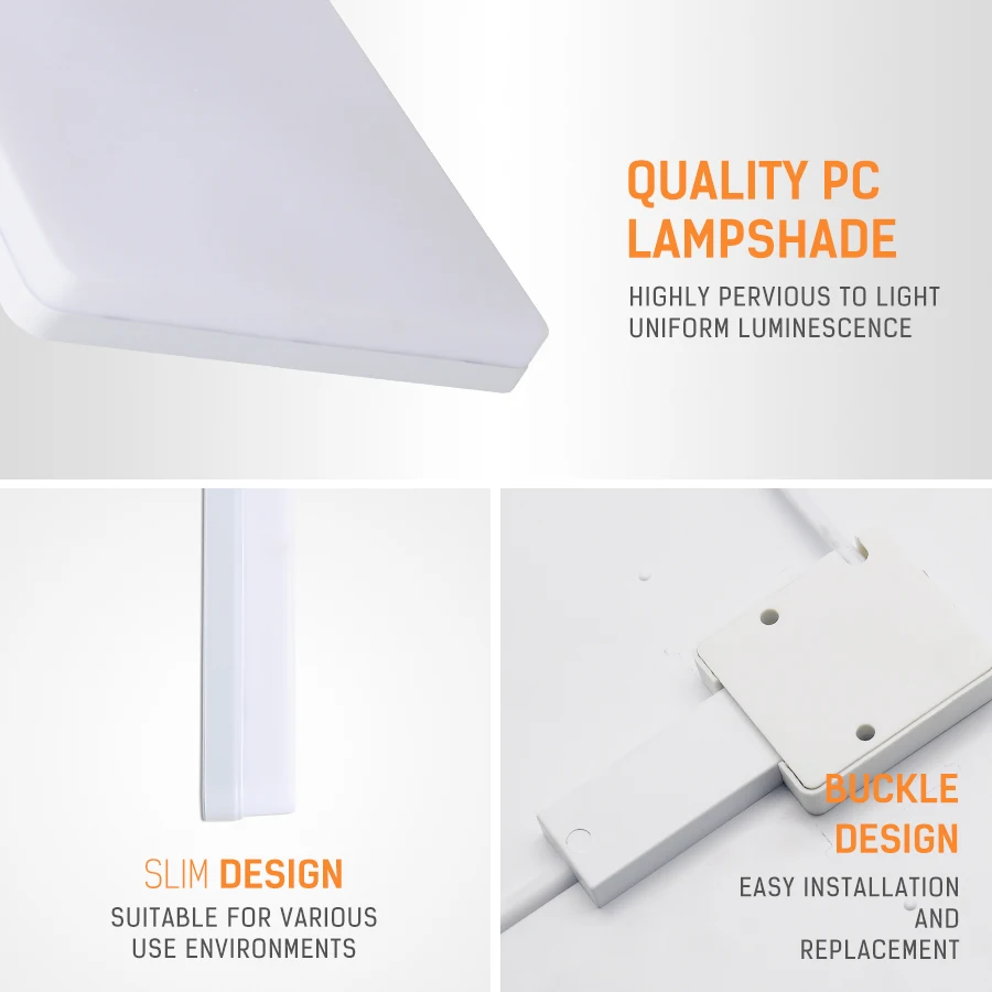  185-265V LED Square Ceiling Light Indoor Modern Light Surface Mounted Simple Install Corridor Bedro - 33011544812