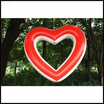 

Free shipment 1.2m customized new design large inflatable heart for wedding