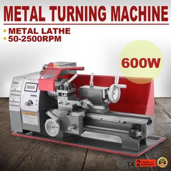 

Variable Speed Mini cnc lathe Mini lathe Metalworking Processing 600W Precision Mini Metal Lathe