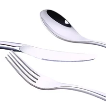 Нержавеющая сталь Западная вилка для еды нож ложка посуда набор вилка и Стейк-нож ложка западные столовые приборы набор