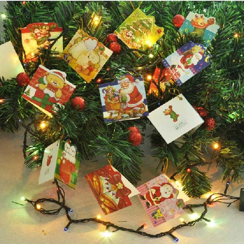 20-pcs-Christmas-tree-accessories-greeting-cards-different-styles-of-Santa-Claus-Mini-greeting-cards -Christmas-gift-Wishing-card-MR0057.