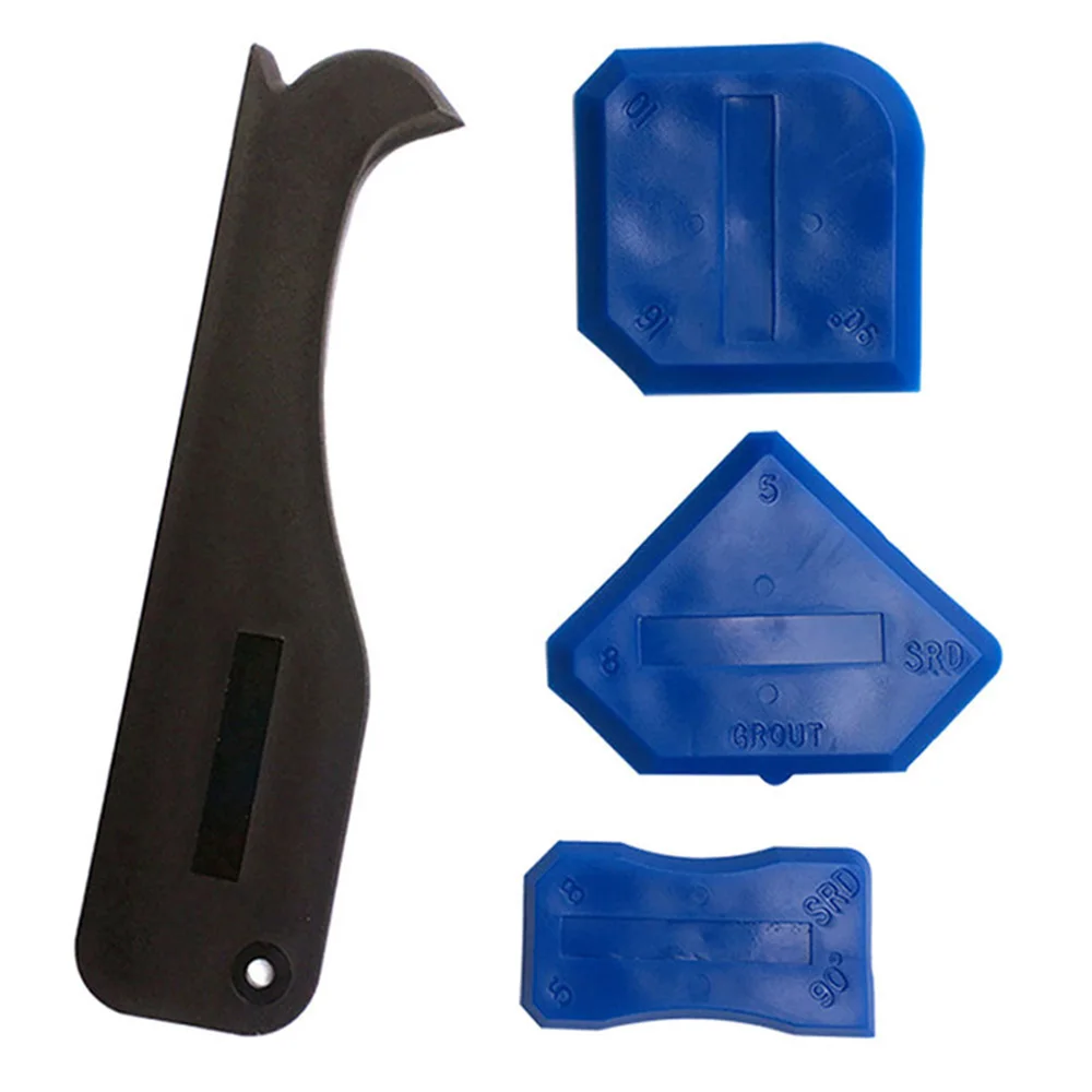 

4 Pieces Silicone Grout Remover Scraper Caulking Tool Kit Joint Sealant Hand Tools Perfect Finish Home Cleaning Garden Tools