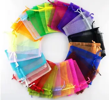

7*9cm Wedding Favor Organza Pouch Jewelry Gift Bag Jewelry Gifts Party Candy Birthday Favors Packaging