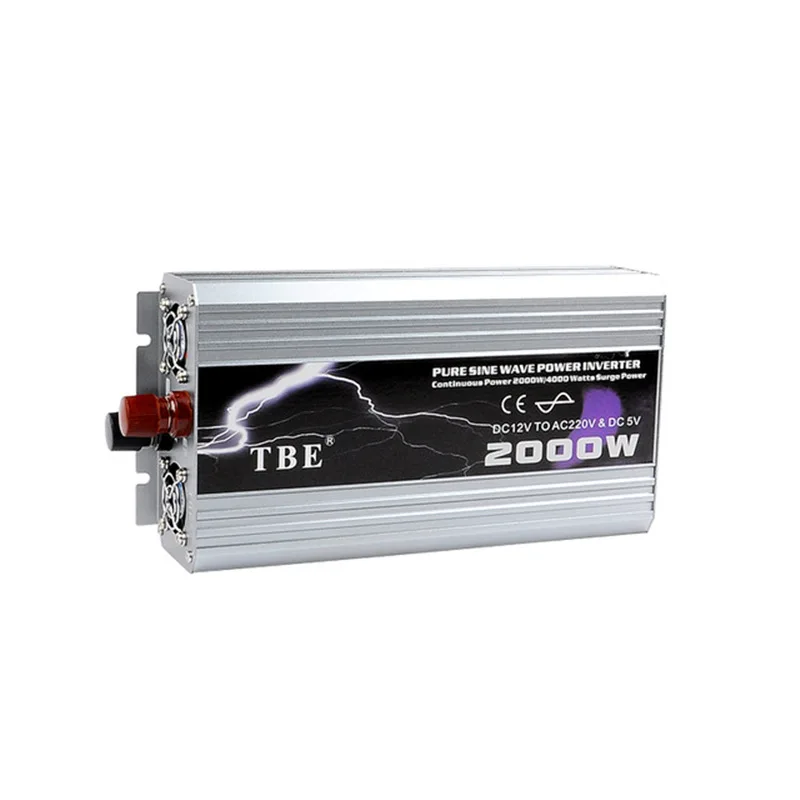 

Carsun 2000w Pure Sine Wave Usb For Dc 12v/24v/48v To Ac 110v/220v Solar Power Inverter For Peak 50hz/60hz For Boat/tv
