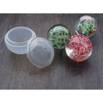 

Transparent Silicone Mould Dried Flower Resin Decorative Craft DIY universe ball shape Type epoxy resin molds for jewelry