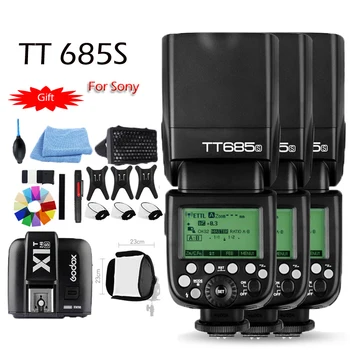 

Free DHL!3x Godox TT685S 2.4G HSS TTL GN60 Flash Speedlite+ X1T-S Trigger Transmitter Kit for Sony A58 A7RII A7II A99 A7R A6300