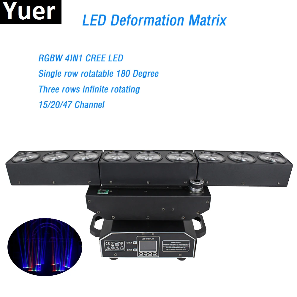 

Stage Light 9x10W moving head light rgbw 4in1 LED CREE led lamp led strip dmx infinite rotating dj light led bar Stage Light dmx