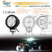 1pcs 10-60V DC 40W 4* Crees led Flood beam 4.7 inch led work light lamp for fire engine, road-side rescue vehicle, lorry, truck