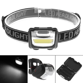 

New Style COB LED Head Light Mini Flashlight Super Bright Outside Using Light