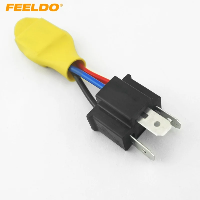 

FEELDO Car H4 HID Error Free Warning Canceller Anti-power Leakage Module Load Resistor NO Flickering #CA4246
