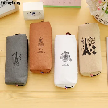 

Pencil Bag Canvas Cute Fashion Pencil Case for Girl and Boy Pencil Box School Supplies Kids Stationery Gifts Large Capacity Box