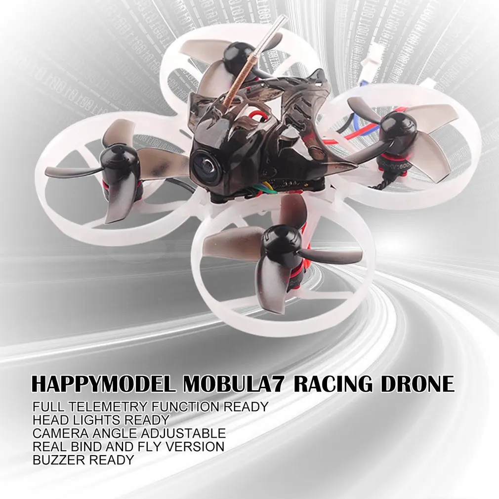 Happyymodel Mobula7 Mobula 7 75 мм Crazybee F3 Pro OSD 2S гоночный Дрон совместимый с Frsky Flysky