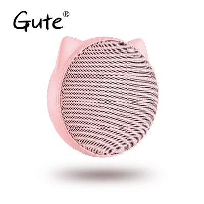 

Gute cute kitten Mini Cat Ear lovely bluetooth speaker portable Handsfree call cartoon kid christmas gift caixa de som portatil