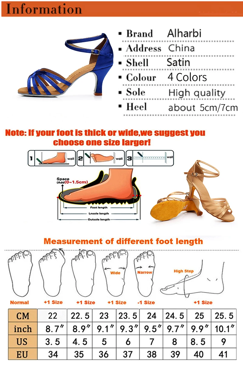 Alharbi/женские туфли для латиноамериканских танцев, танцевальная обувь для бальных танцев, танцевальная обувь на каблуке 5/7 см, Zapatos De Baile Latino Mujer