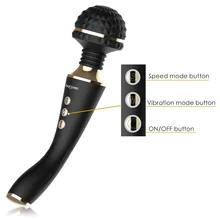 Vibrador multivelocidade recarregável, varinha mágica av brinquedos sexuais para mulheres massagem do ponto g vibradores para mulheres máquina sexual adulto loja de loja