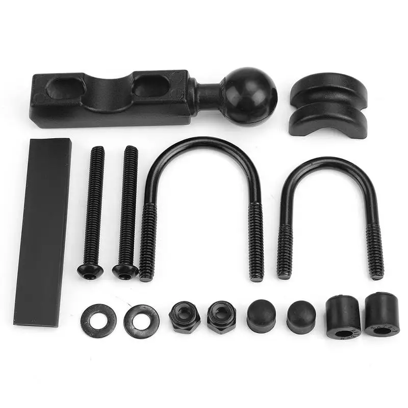 

Motorcycle Handlebar Brake Clutch Control Base Combo U Bolt Mount Kit W/ 1 Inch Rubber Ball for RAM Mounts Smart Phone