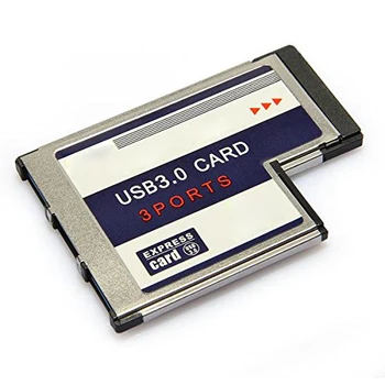 

3 Port USB 3.0 Express Card 54mm PCMCIA Express Card for Laptop NEW