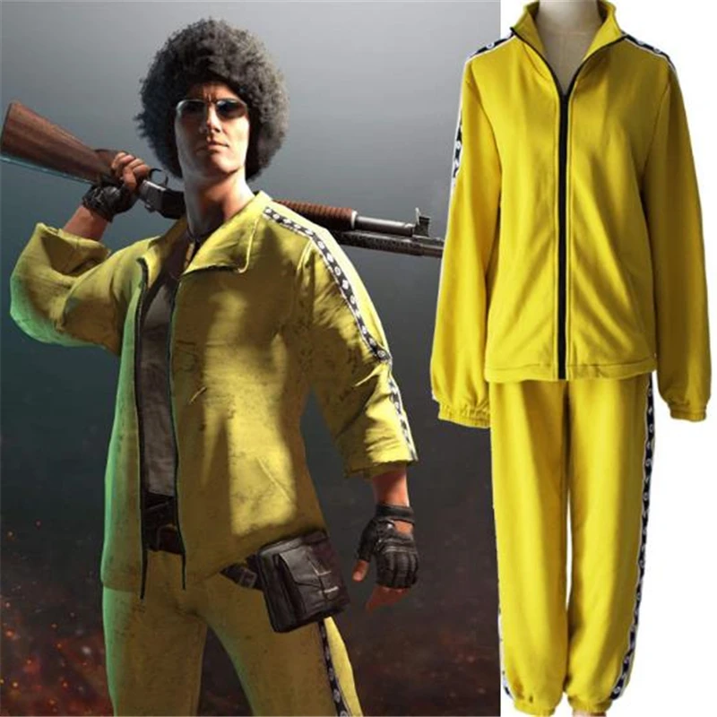 Хэллоуин косплей PUBGPLAYERUNKNOWNSBATTLEGRUBDS PUBG курица желтая мужская женская одежда