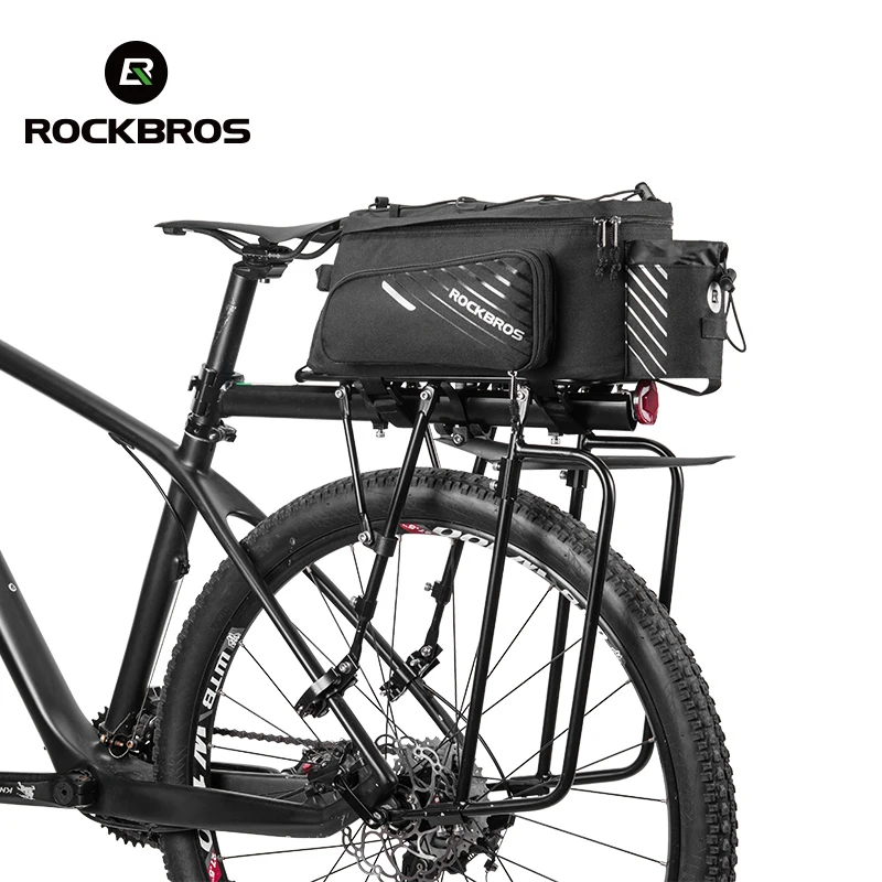 Sale ROCKBROS Bicycle Bag Trunk Bag Pannier Nylon Bike Cycling MTB Outdoor Rack Rear Trunk Tote Bag Basket Bicycle Accessories 0