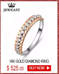 18k Pure Gold Rings Noble Diamond 750Solid Female Exquisite Elegant Precious Fine Jewelry Beautiful Women Ring