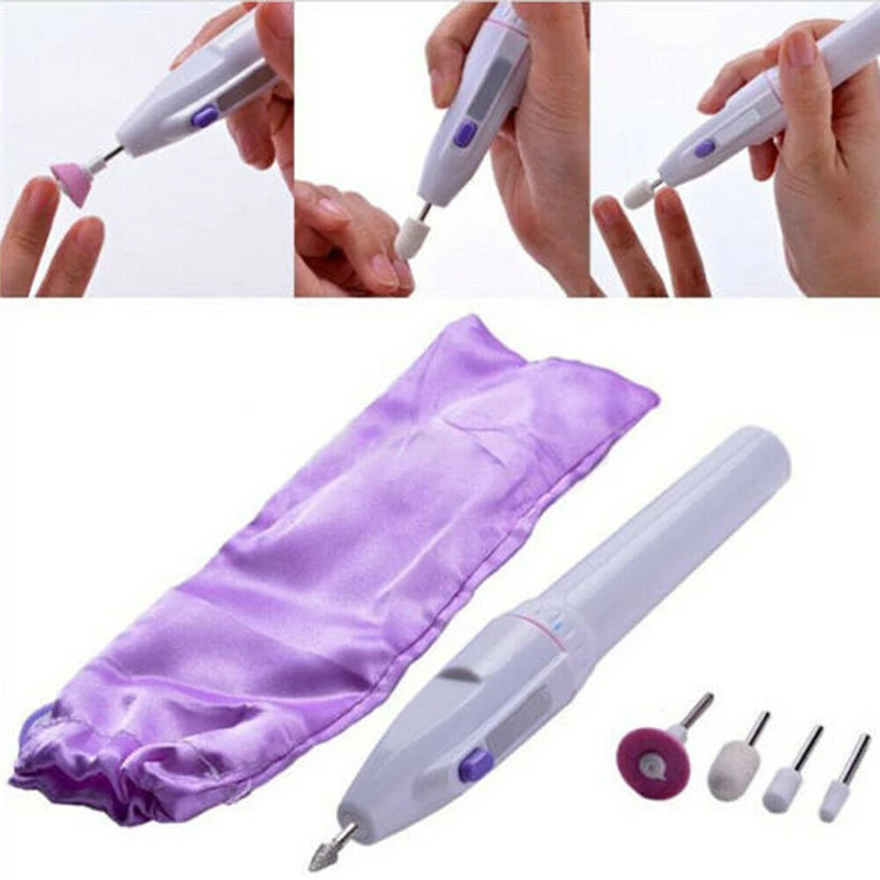 

5 Bits Nail Art Electric Drill Tips Buffer Manicure Pedicure File Grooming Tool Nail Tools
