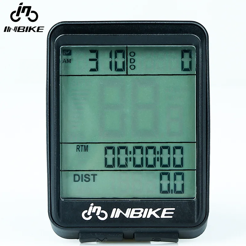 INBIKE Rainproof Bicycle Computer Wireless MTB Bike Cycling Waterproof Odometer Stopwatch Speedometer Watch LED Digital Rate