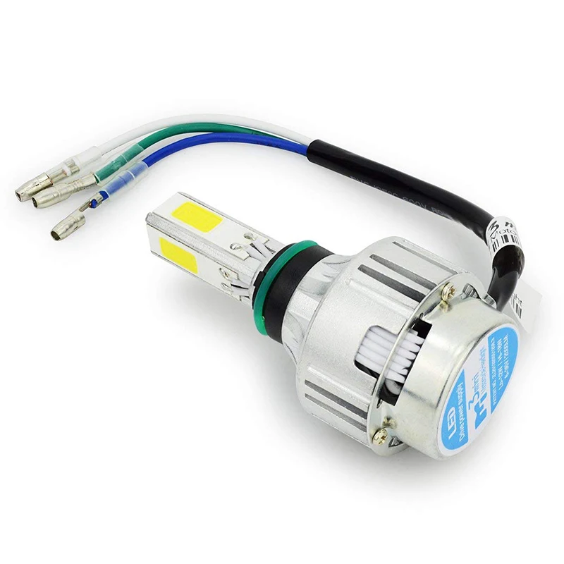 H4 COB светодиодный светильник HID Белый 360 Hi/ближнего света фара мотоцикла 6500K