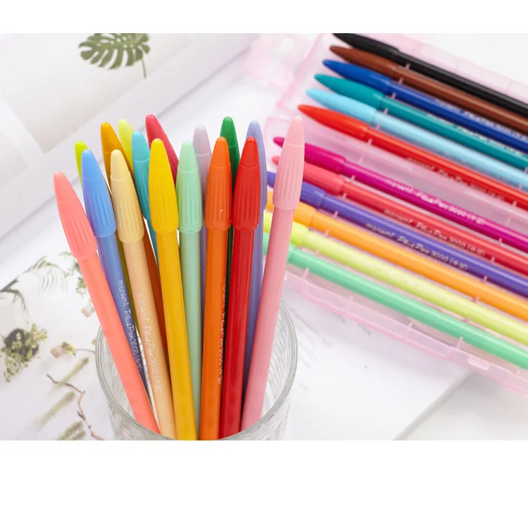 

Monami 3000 Felt Tip Drawing Pen 0.3mm Watercolor Pen Fineliner Scrapbook Color Ink Design Pen Cute Stationary Kawaii