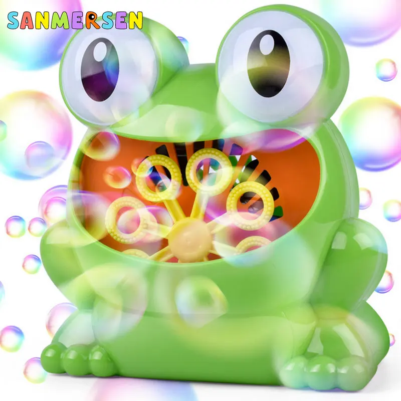 

Cute Frog Automatic Bubble Machine Blower Wedding Party Summer Outdoor Toy for Kids Bubble Machine Wedding Outdoor Children Toys