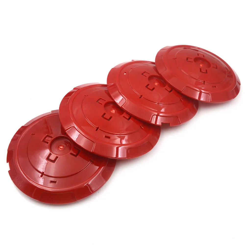 

Gzhengtong 133mm 4pc/set Alloy Wheel Centre hub Cap for Fiat 500 Abarth 04726184AA 53106013 86919 Red Without Logo
