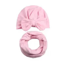 MUQGEW Младенцы Новорождённые Детские шляпки с бантом с chldren lics нагрудники набор для девочки-малыша# XTN