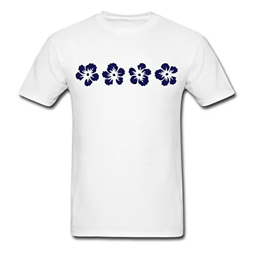 spesifikasi Hawaii Hibiscus Bunga pria T Shirt O Neck T shirt Pria Harga Rendah Steampunk Cetak T Shirt Pria Musim Panas Busana Lucu cetak