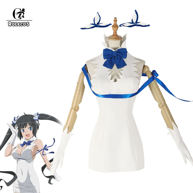 

ROLECOS Hestia Cosplay Costume Sexy Dress Anime Is It Wrong to Try to Pick Up Girls in a Dungeon Cosplay Costume Women Dress