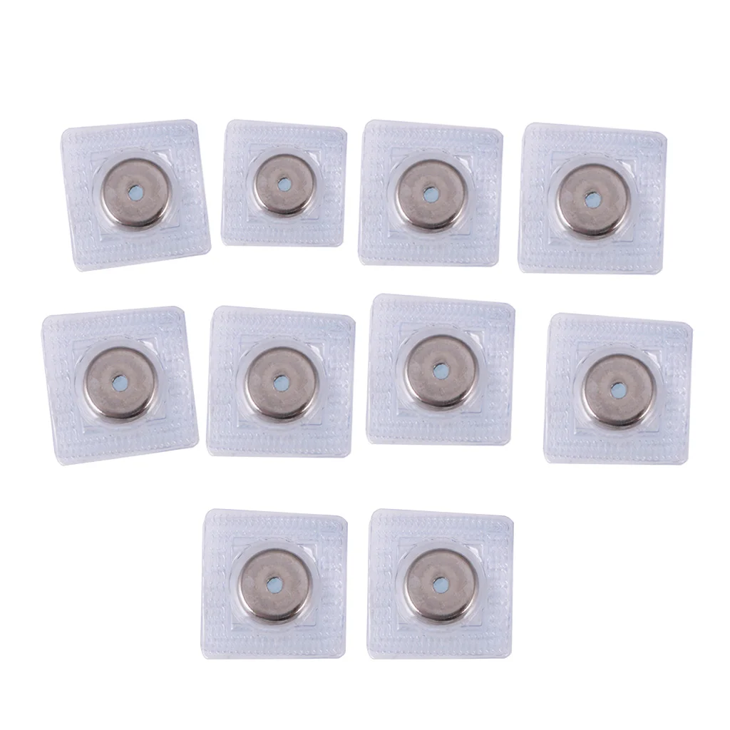 10 Sets 15mm Invisible Sew-In Magnetic Snap PVC Closure Pure Clothing Fastener