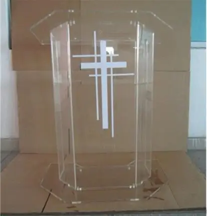 

Free Shipping High Quality Price Reasonable Beautiful Clear Acrylic Podium Pulpit Lectern acrylic podium