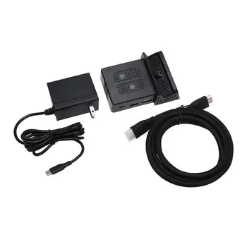 

Cooling Dock Stand 1080P video output HDMI Cable US Plug AC 100-240V Power Adapter Kit for NS Nintendo Switch
