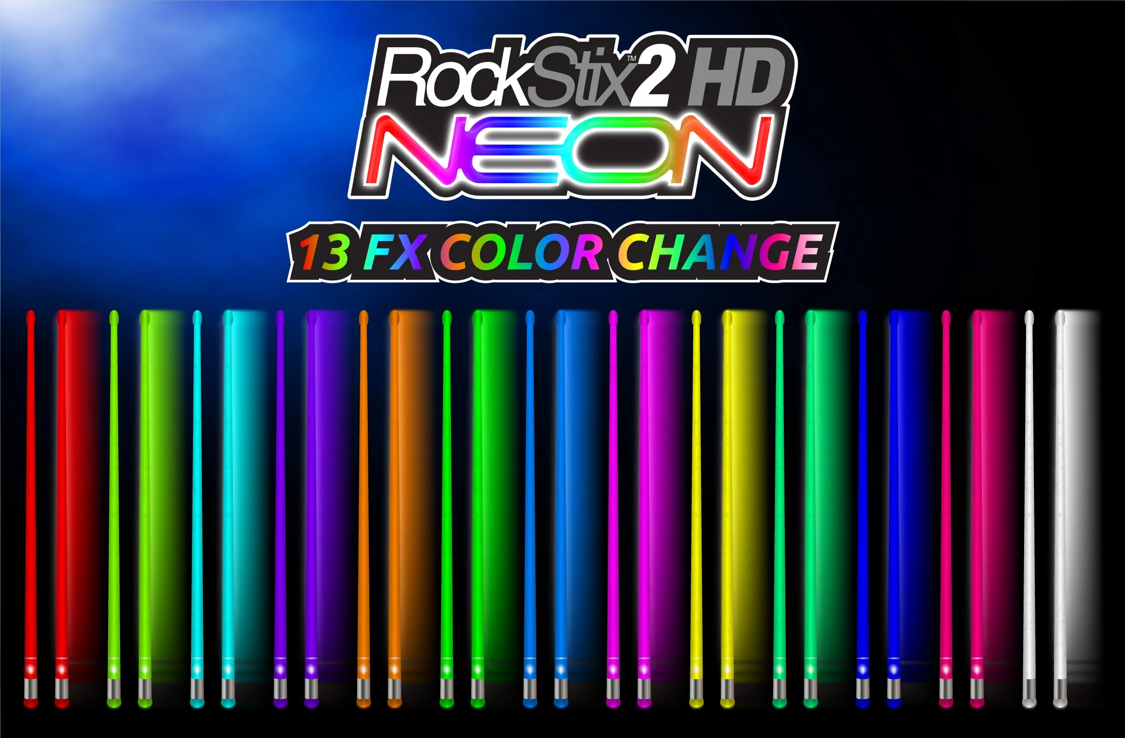 Rockstix 2 HD NEON, Мега яркий светодиодный светильник голени, доступны в 13 FX изменение цвета также красный, зеленый, синий