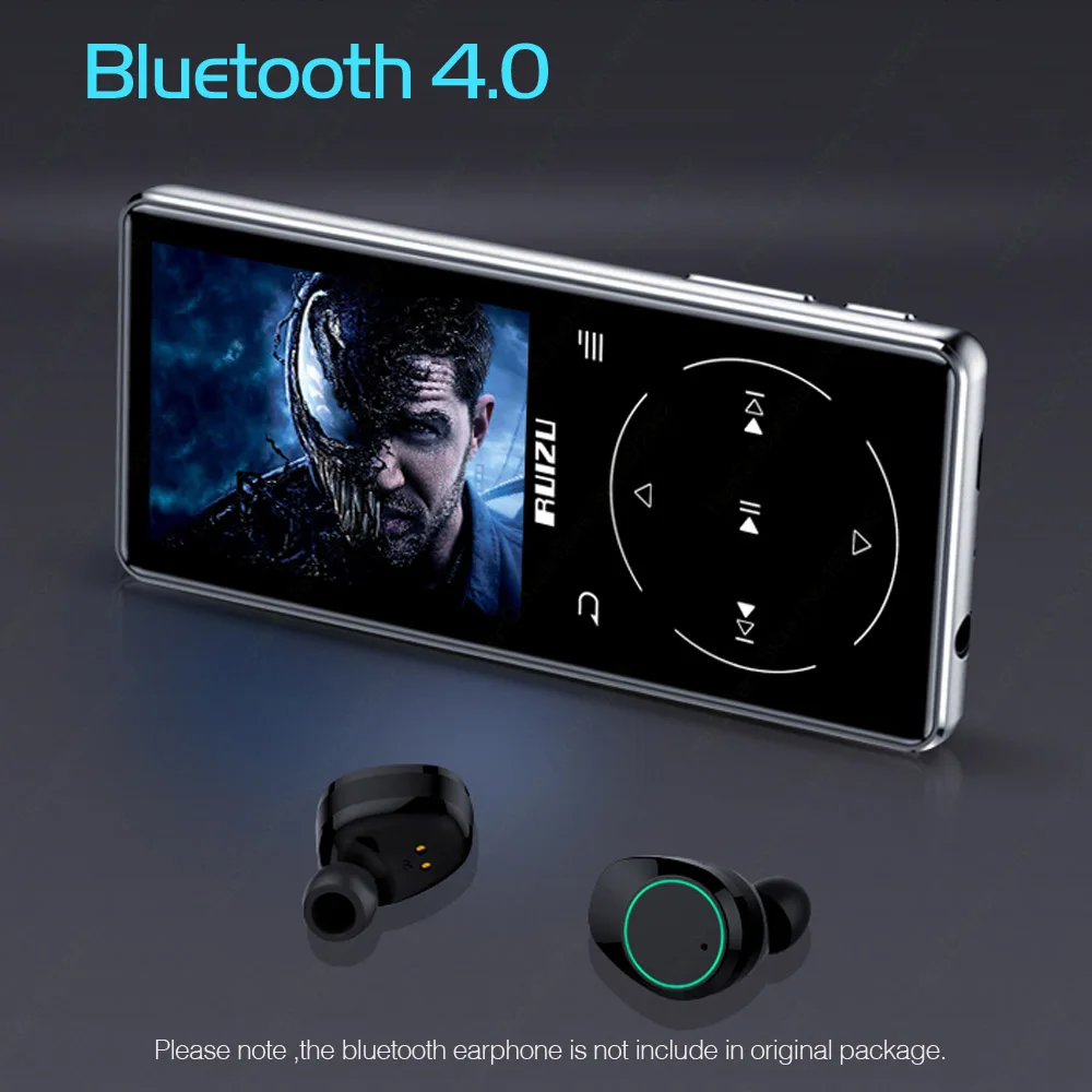 Ruidu D16 металлический Bluetooth MP3-плеер портативный аудио 8 Гб музыкальный плеер со встроенным динамиком fm-радио, рекордер, электронная книга, видеоплеер