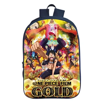 

New Hot Style Printing 3D ONE PIECE Children School Backpack for Kids Schoolbag Cartoon Student Bookbag for Boys School Bags