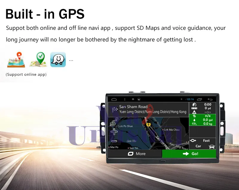 Sale WANUSUAL 9 Inch Quad Core 16GB Android 6.0 Car Radio Player for Chrylser 300C OLD With GPS BT 3G Wifi Mirror Link 1024*600 Maps 8