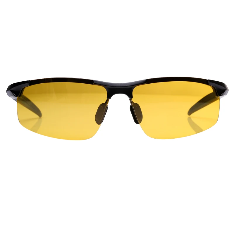Солнцезащитные очки для мужчин с антибликовым покрытием и оправой из алюминиево-магниевого сплава - Цвет оправы: C1