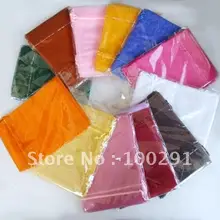 FG#4! 100pcs10x15cm оранжевая свадебная сумочка из органзы Мешочки для подарков, смешанный цвет также приемлемый