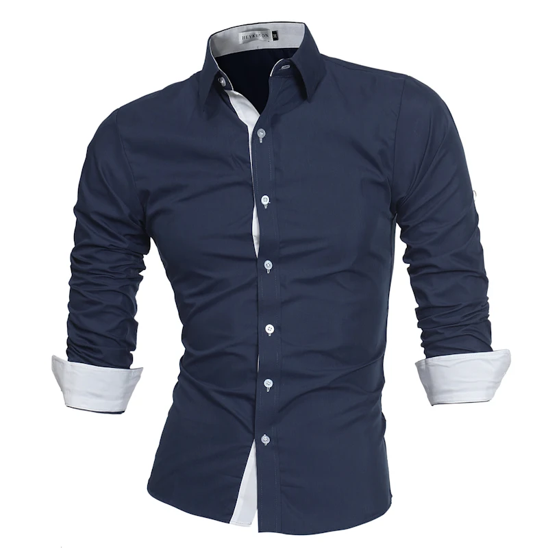 Мужская рубашка, бренд, Мужская Высококачественная рубашка с длинным рукавом, Повседневная приталенная Черная мужская одежда, рубашки размера плюс 4XL
