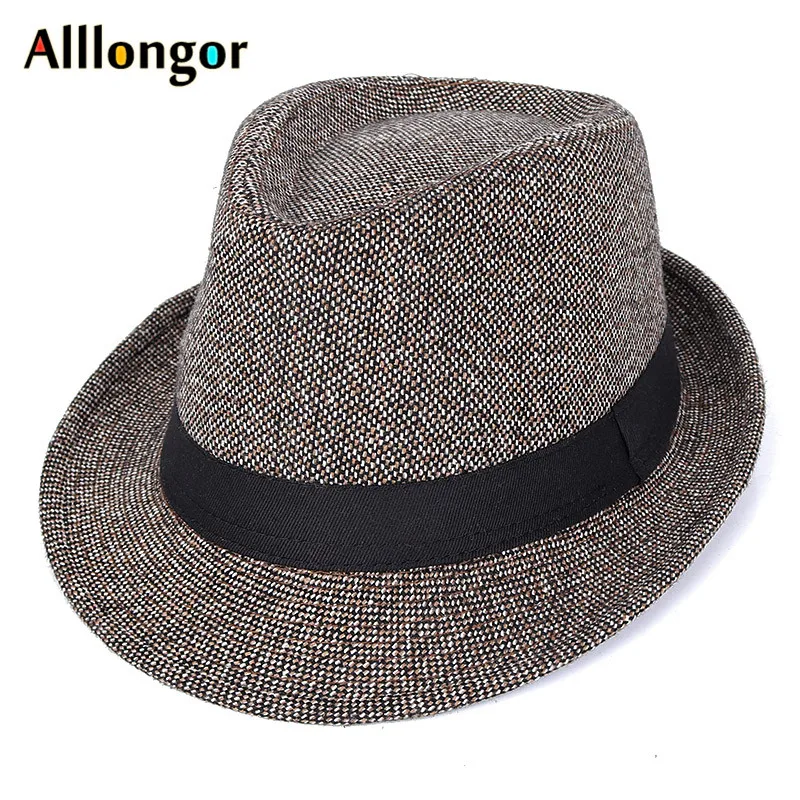 New Autumn Winter Fedoras Hat Men vintage black bonnet sombrero hombre Panama jazz cap dad hat