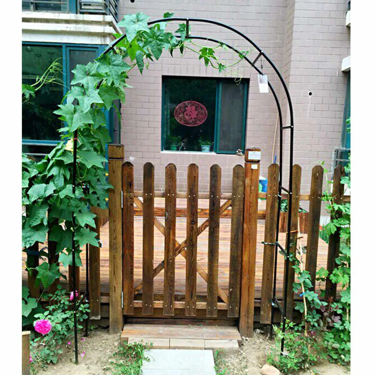 DIY Iron Wedding Arch Decorative Garden Backdrop Pergola Stand Flower Frame For Marriage birthday wedding Party Decoration