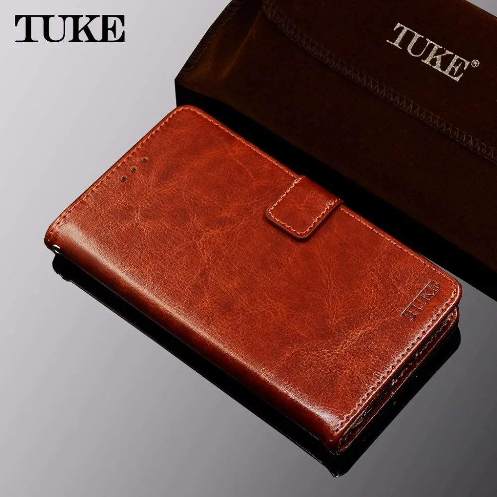 

TUKE Phone Cases For Wiko View Luxury Leather Cover Business Style Wallet Flip Case For Wiko View Case Fundas Mobile Phone Bags