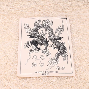 

New Arrival 10 PCS Best Quality Dragon Pattern Tattoo Practice Skin Tattoo Accessories Tattoo Supply on Sales MUA754