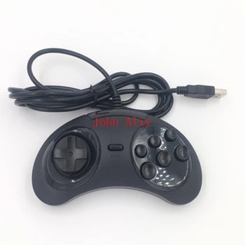 

Hot Classic Wired 6 Buttons SEGA USB Classic Gamepad USB Game Controller Joypad for SEGA Genesis/MD2 Y1301/ PC /MAC Mega Drive