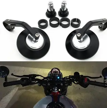 

Universal Cafe Racer Motorcycle Handle Bar End Rear side mirror FOR CLASS RETRO Honda suzuki yamaha kawasaki BMW DUCATI KTM ATV