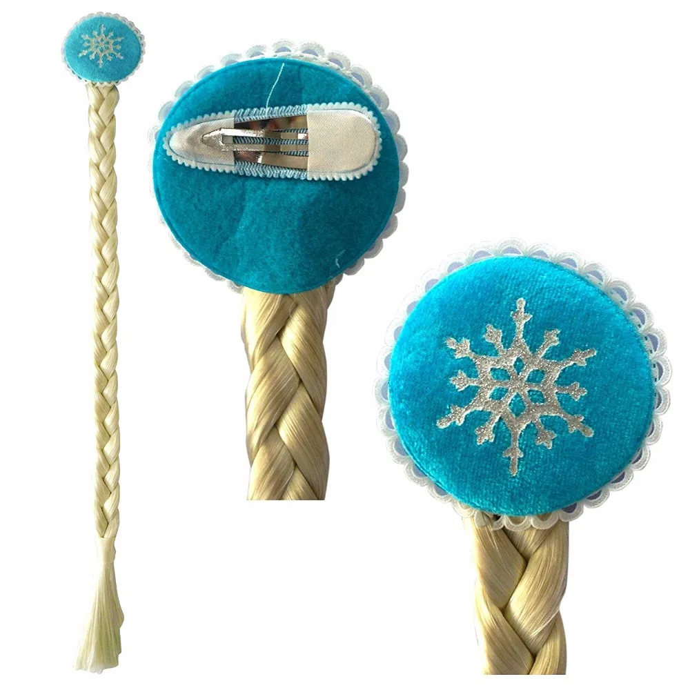 6pcs Princess Anna Elsa Dress up Crown Wig Magic Wand Glove for Frozen Cosplay Party Set Kids Girl Birthday Party Favor Supplies 6pcs Princess Anna Elsa Dress up Crown Wig Magic Wand Glove for Frozen Cosplay Party Set Kids Girl Birthday Party Favor Supplies